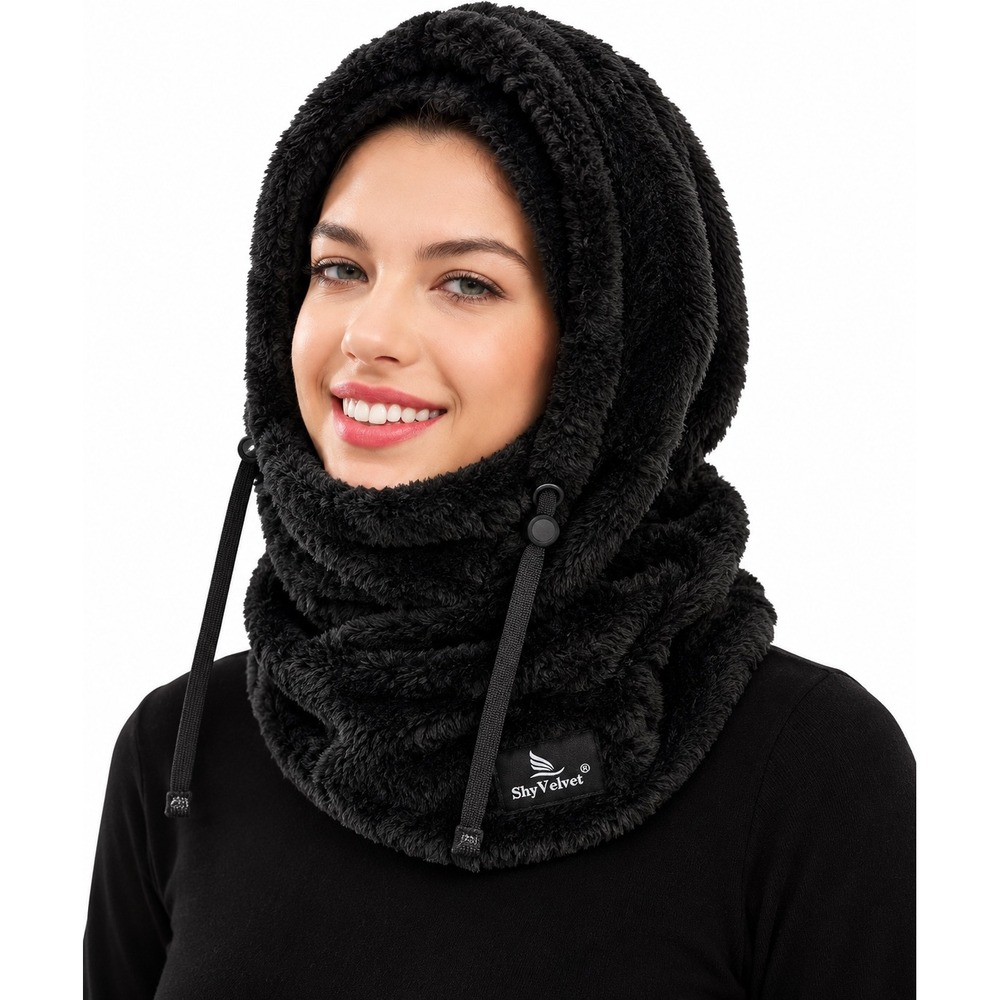 ShyVelvet Fleece Balaclava Hood Wind Resistant OS Gorpcore Ski Winter Outdoors